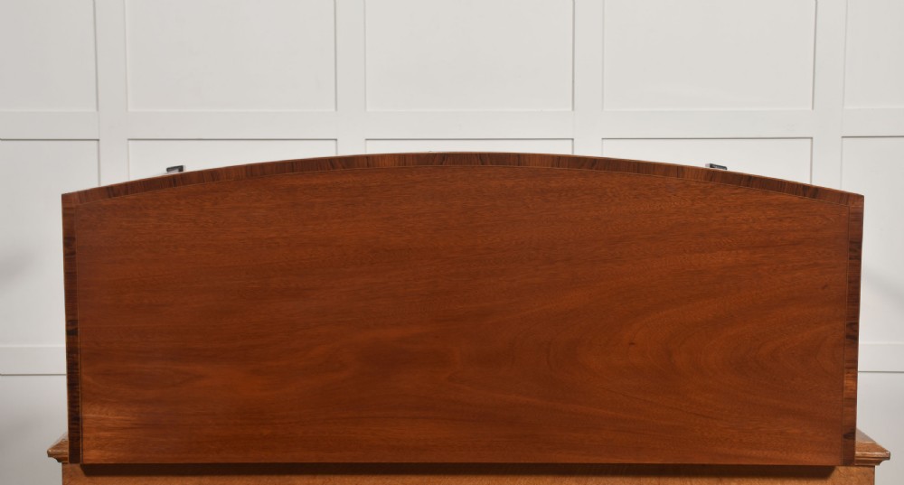 Georgian Style Mahogany Three-Drawer Console Table View XI