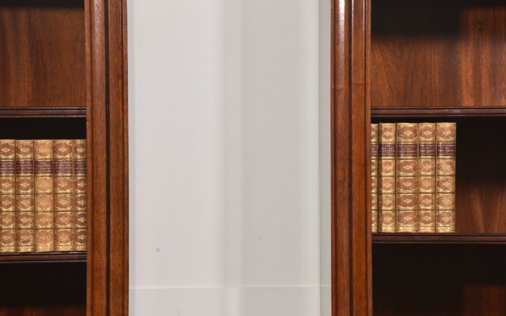 Pair Of Tall Mahogany Open Bookcases View III