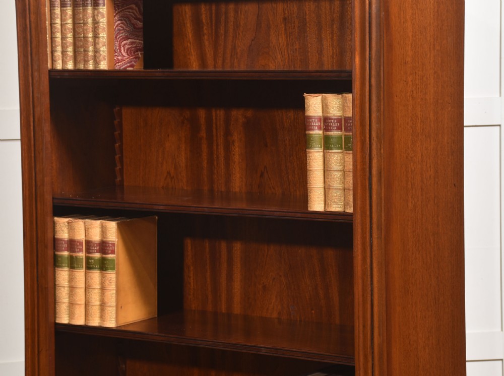 Pair Of Tall Mahogany Open Bookcases View VII