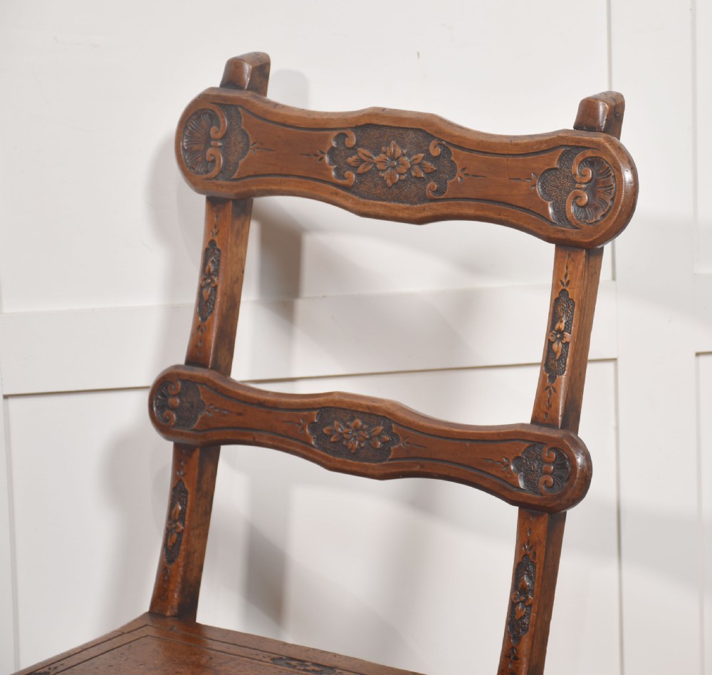 Walnut Library Steps Chair View V