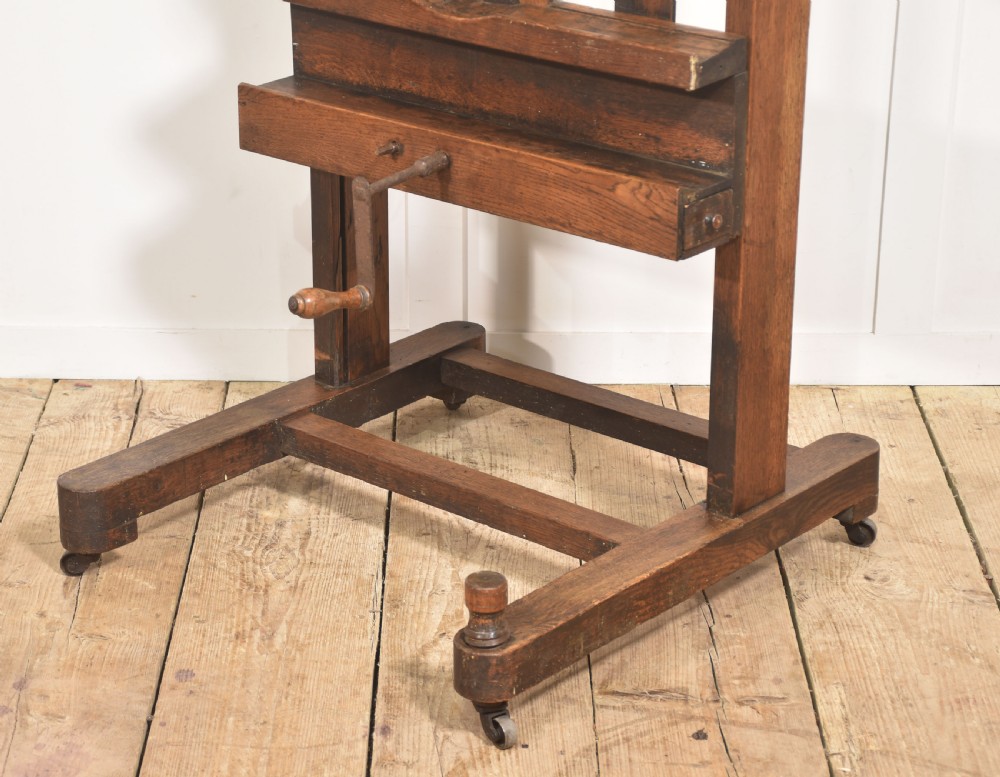 Oak Fully Adjustable Artist’s Studio Easel View III