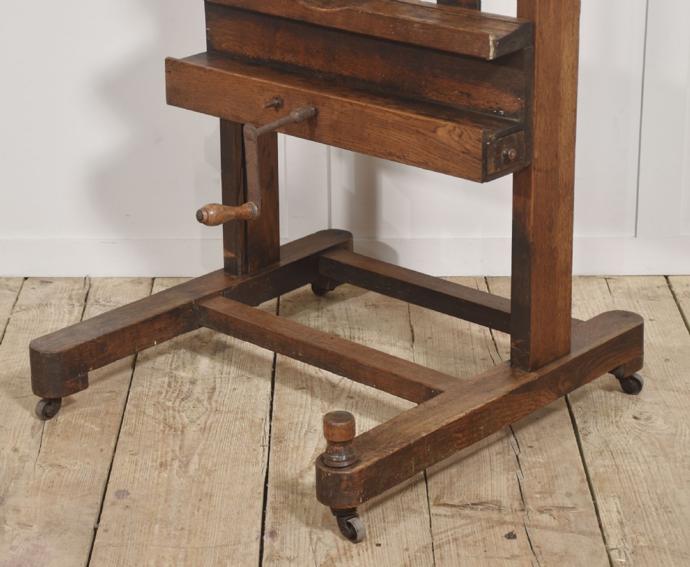 Oak Fully Adjustable Artist’s Studio Easel View VI