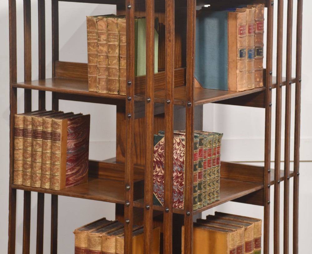 Late 19th Century Oak Revolving Bookcase By Trubner & Co View X