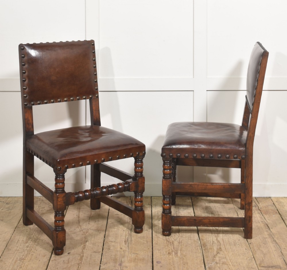 Set Of Eight Early 20th Century Oak Dining Chairs View VIII