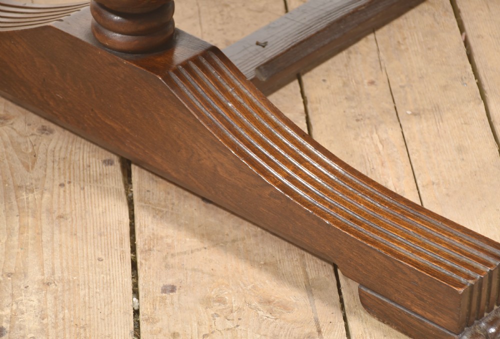 Large Carved Oak Refectory Dining Table View XII