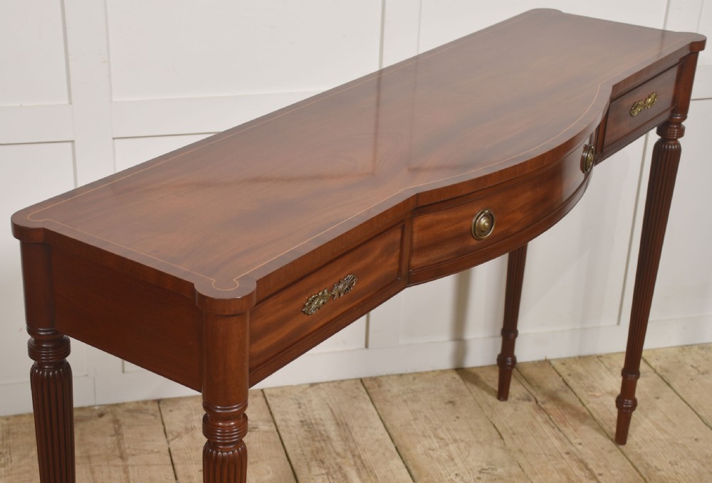 Georgian Style Mahogany Console Table View VIII