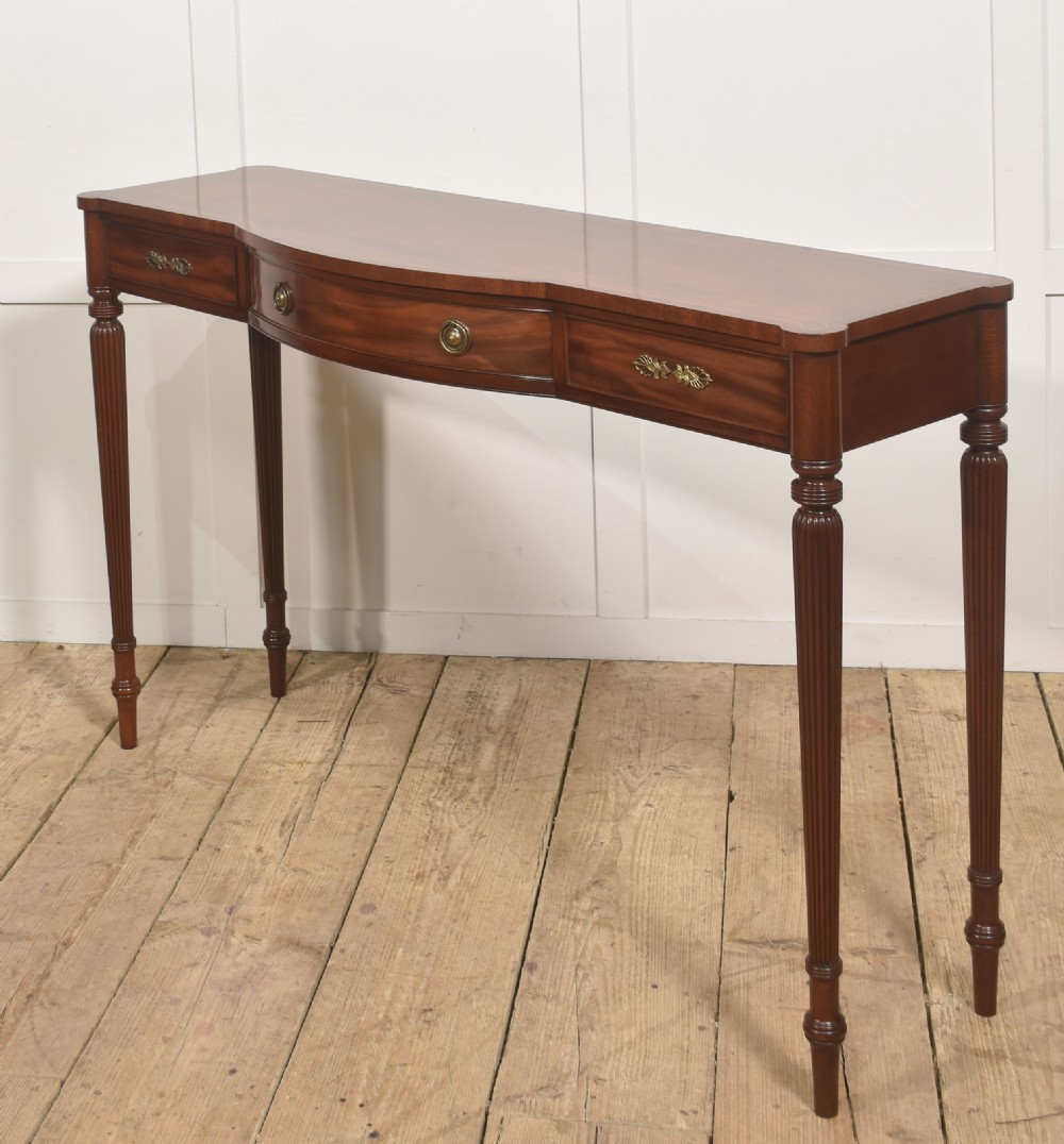 Georgian Style Mahogany Console Table View IX