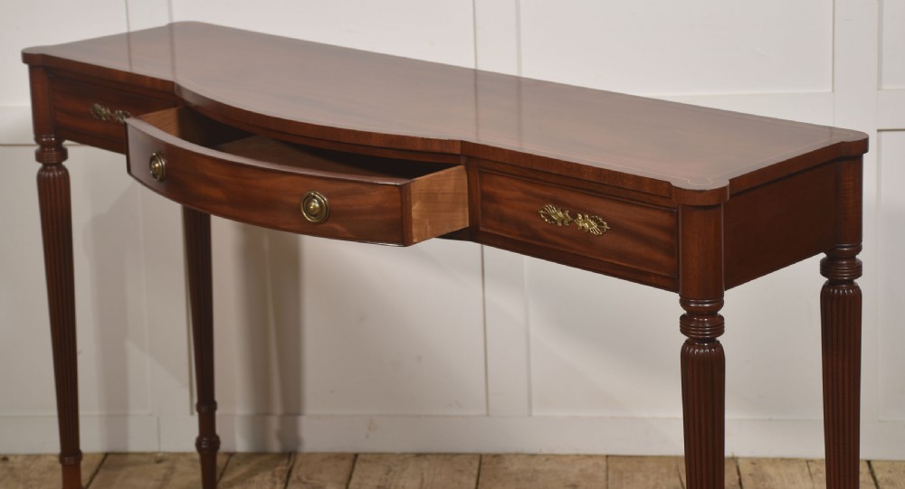 Georgian Style Mahogany Console Table View XI