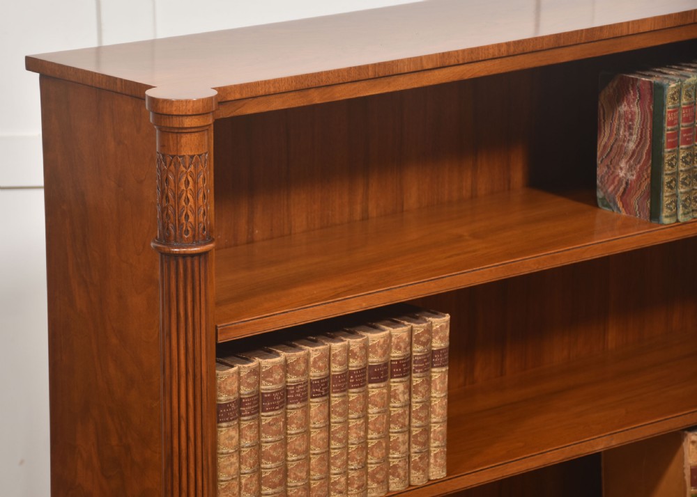 Walnut Open Bookcase With Adjustable Shelves View V