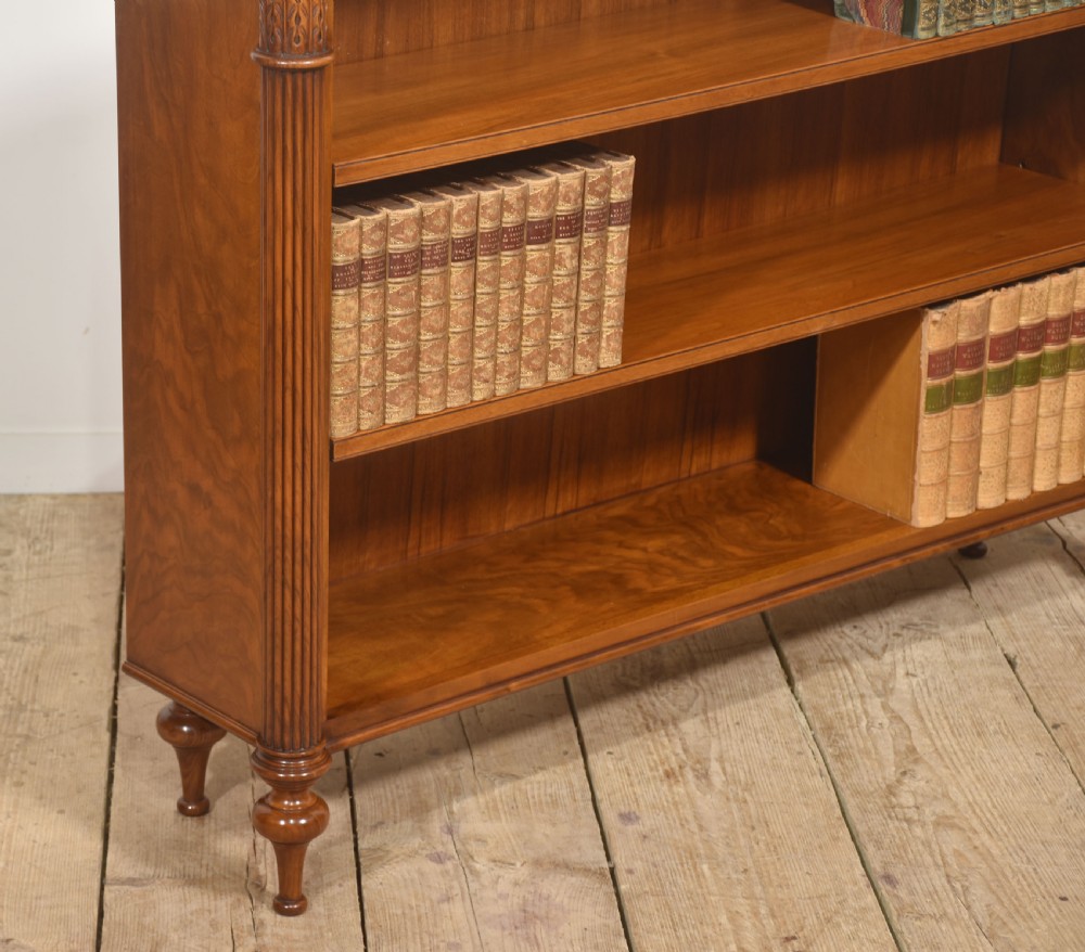Walnut Open Bookcase With Adjustable Shelves View VI