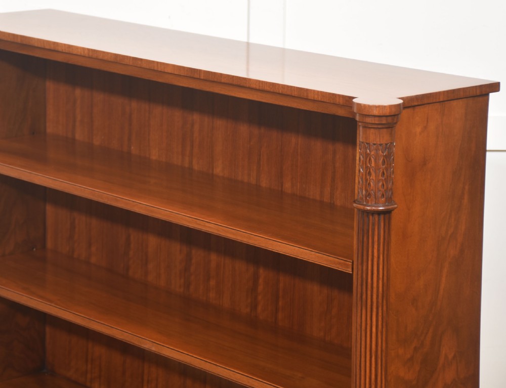 Walnut Open Bookcase With Adjustable Shelves View XII