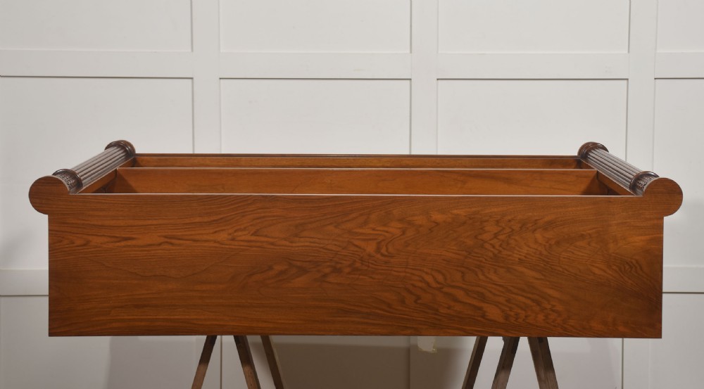 Walnut Open Bookcase With Adjustable Shelves View XIV