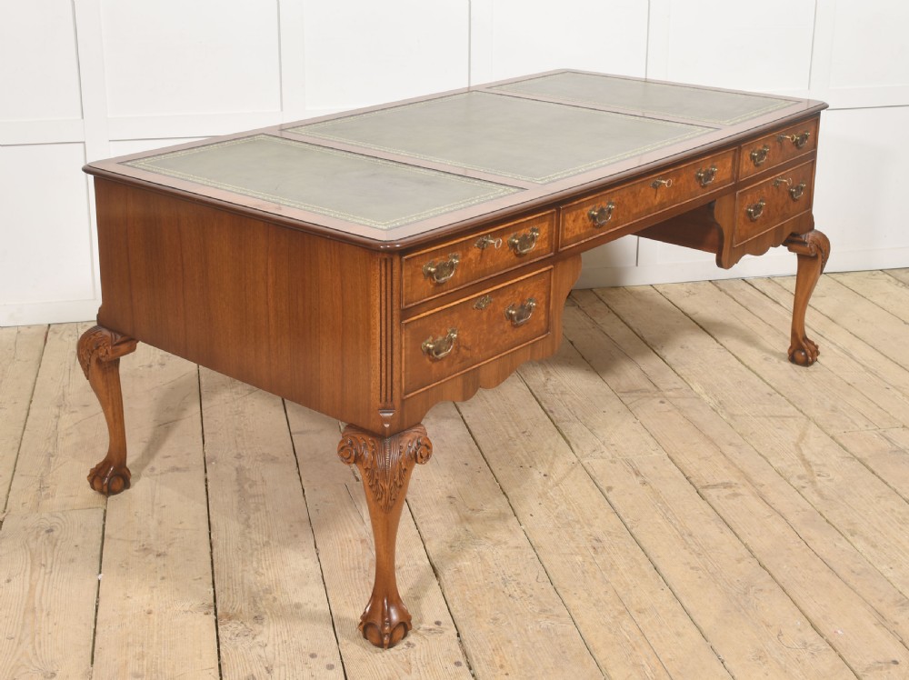 Fine Quality Burr Walnut Writing Table