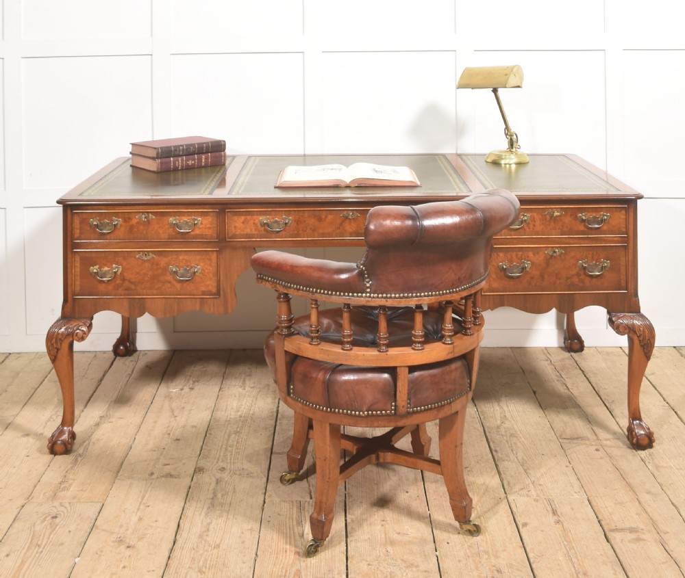 Fine Quality Burr Walnut Writing Table View II