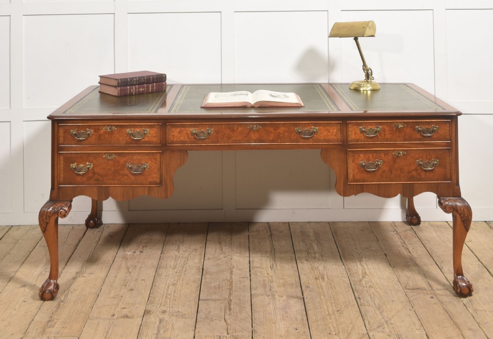 Fine Quality Burr Walnut Writing Table View IV