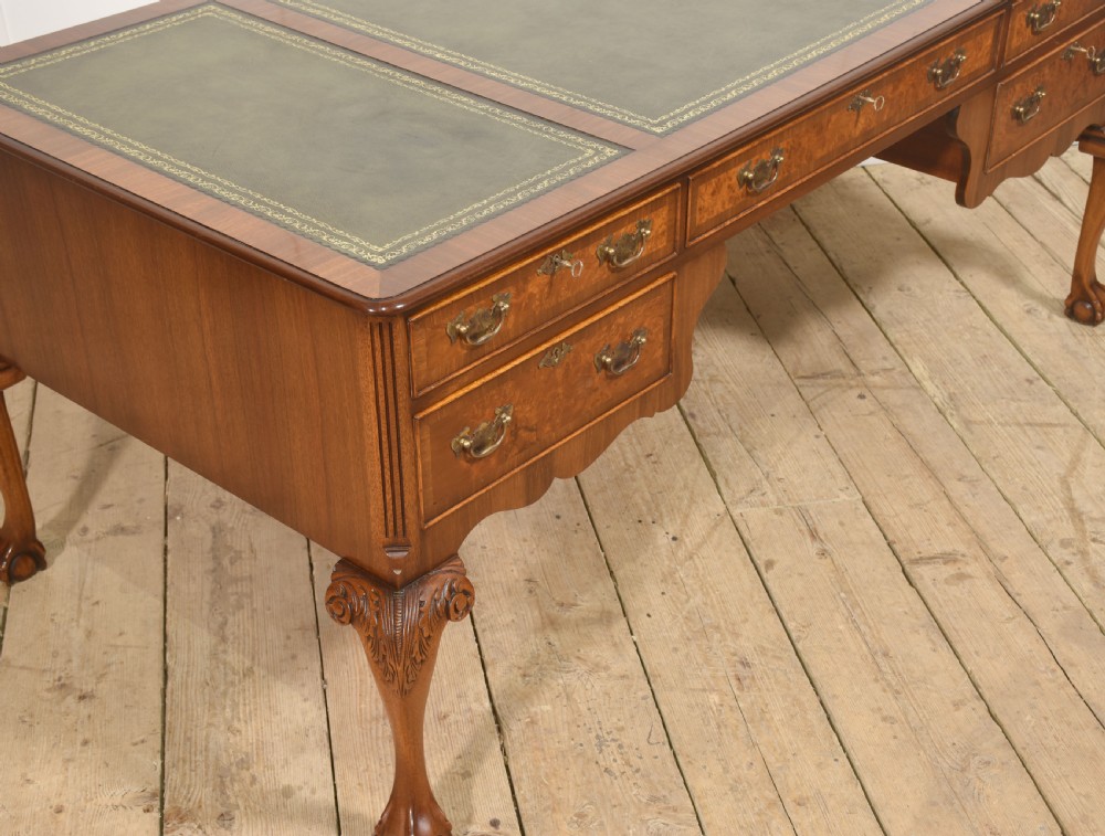 Fine Quality Burr Walnut Writing Table View VII
