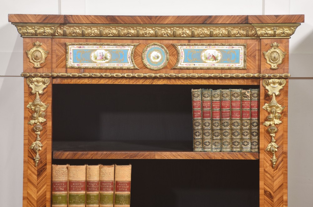 Pair Of Exceptional Kingwood And Tulipwood Open Bookcases View III