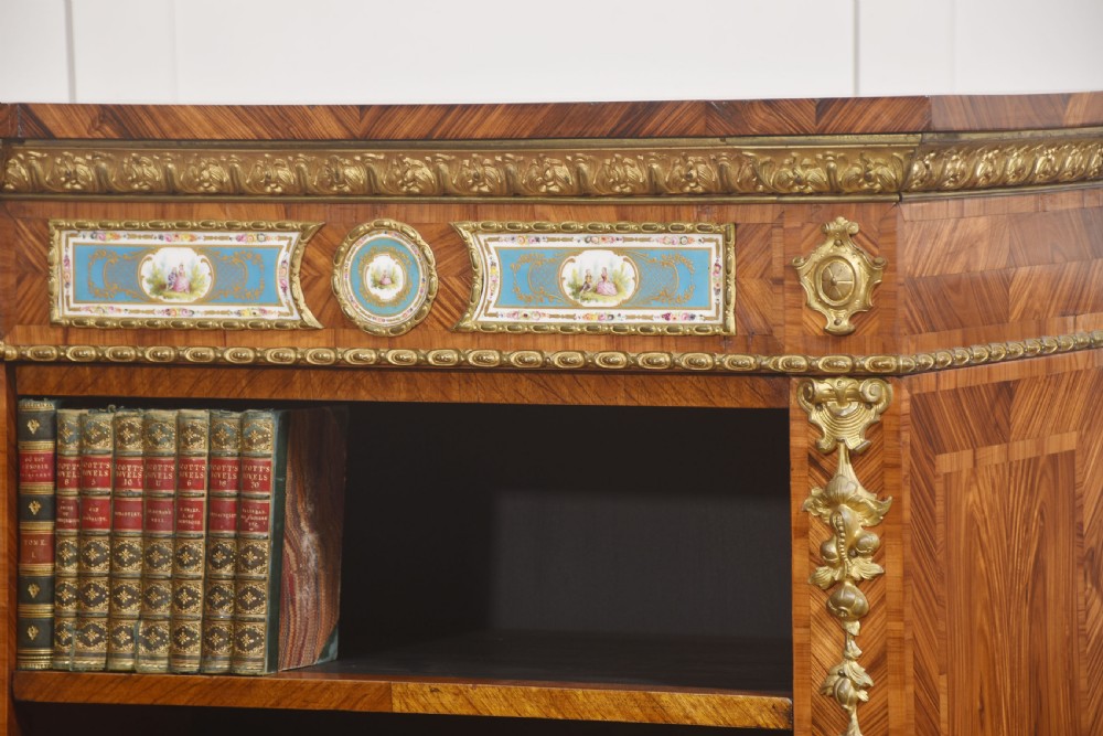 Pair Of Exceptional Kingwood And Tulipwood Open Bookcases View VII