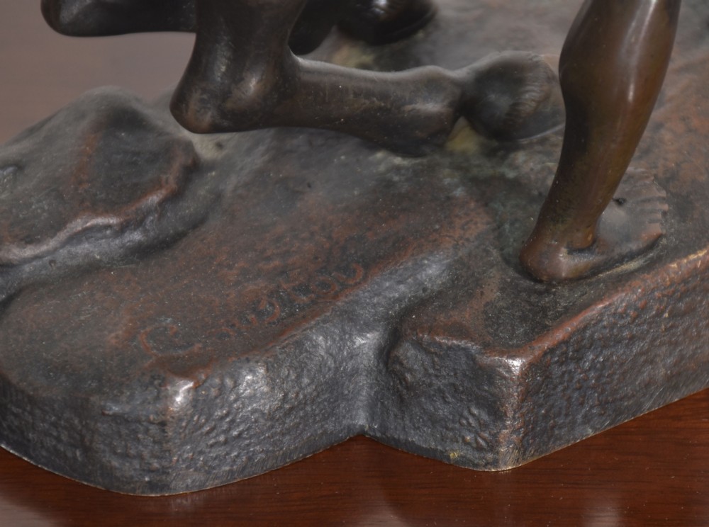 Pair Of Late 19th Century Bronze Figures Of The Marly Horses, After Guillaume Coustou View XI