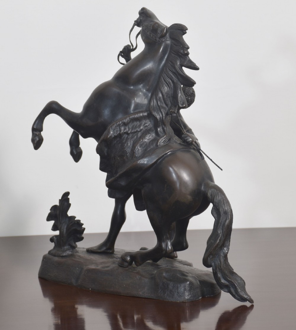 Pair Of Late 19th Century Bronze Figures Of The Marly Horses, After Guillaume Coustou View XIII