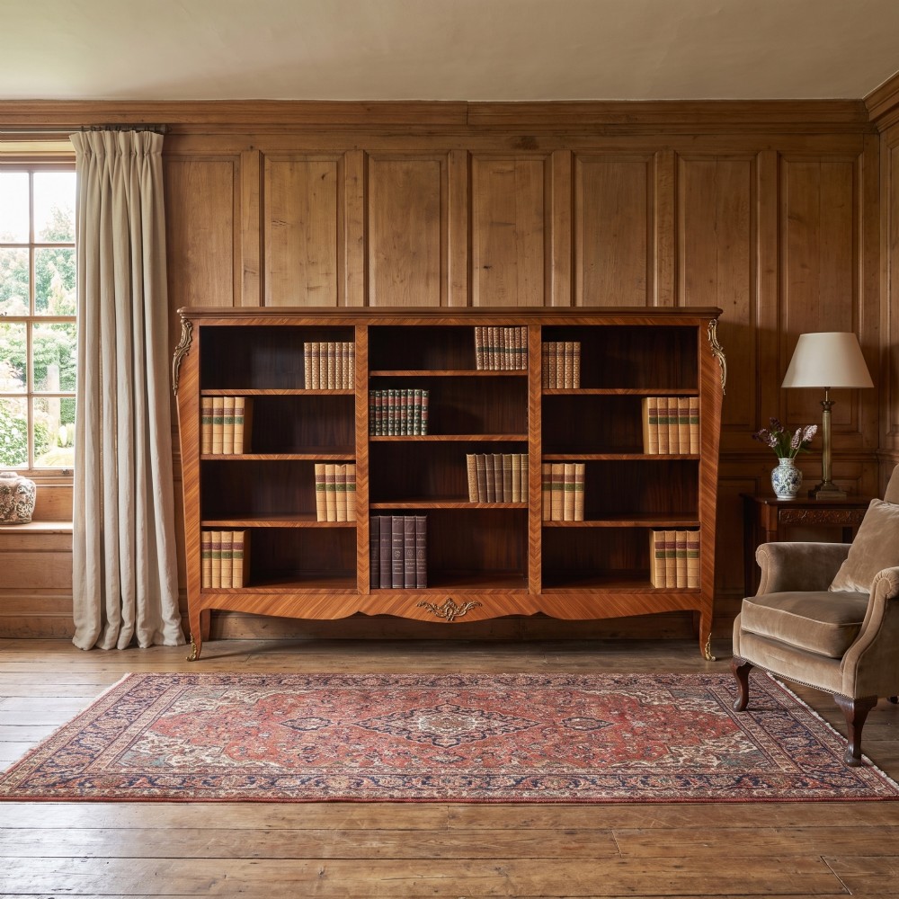 A Louis XV-Style Kingwood And Gilt-Metal Mounted Open Bookcase View II