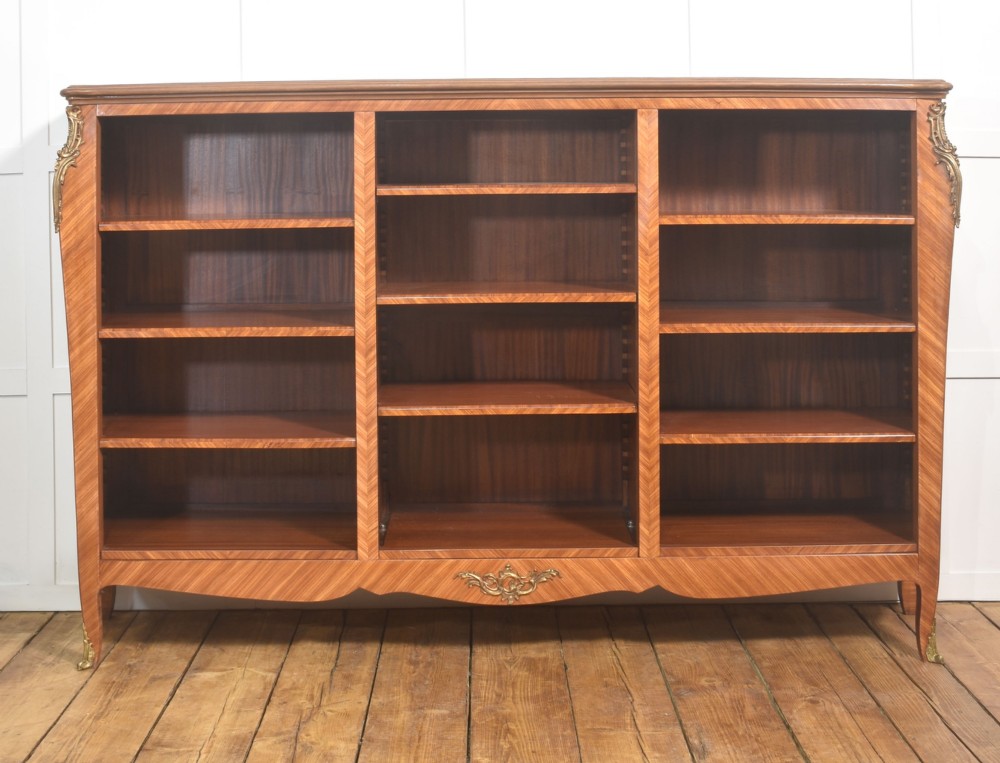 A Louis XV-Style Kingwood And Gilt-Metal Mounted Open Bookcase View V