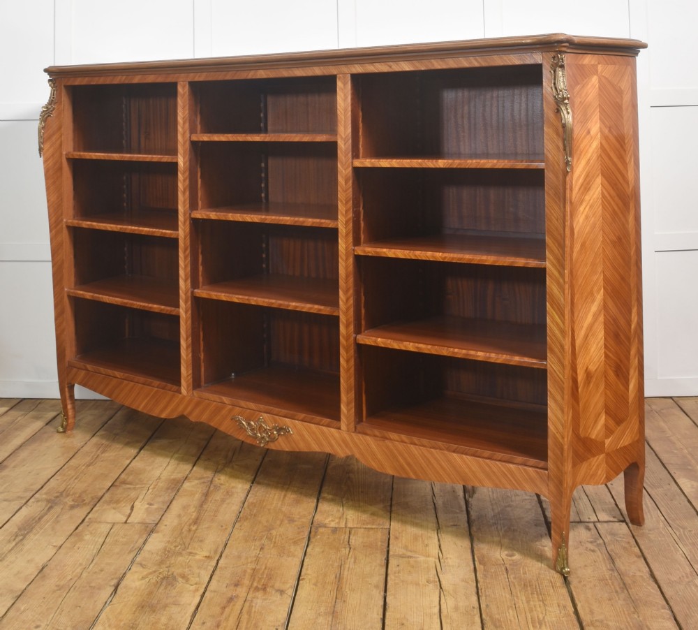 A Louis XV-Style Kingwood And Gilt-Metal Mounted Open Bookcase View VII