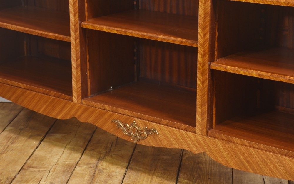 A Louis XV-Style Kingwood And Gilt-Metal Mounted Open Bookcase View IX