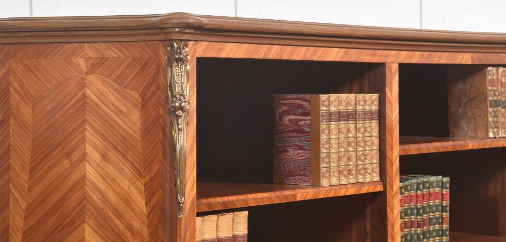 A Louis XV-Style Kingwood And Gilt-Metal Mounted Open Bookcase View XII