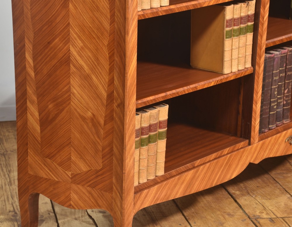 A Louis XV-Style Kingwood And Gilt-Metal Mounted Open Bookcase View XIV
