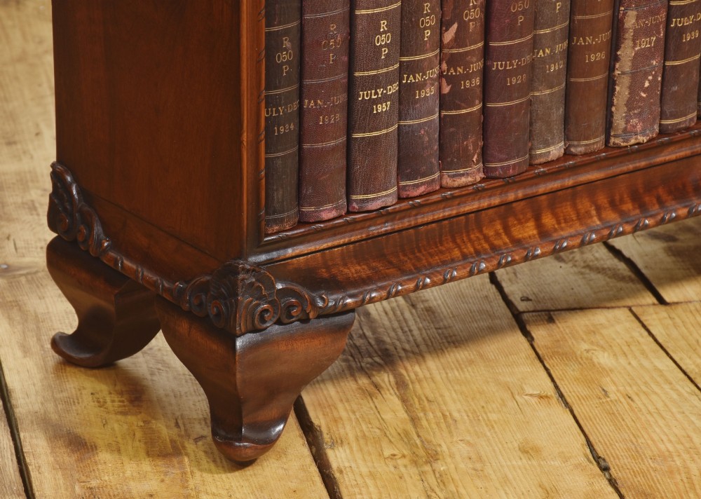 Large Walnut Stepped Open Bookcase View XIII