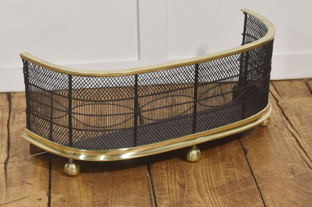Brass And Wirework Fire Guard