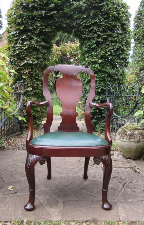GEORGIAN STYLE MAHOGANY ARMCHAIR BY COOPER HOLT - ADDITIONAL PHOTO 4