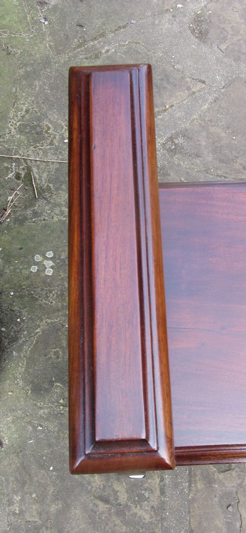 ART NOUVEAU WALNUT HALL BENCH WINDOW SEAT - ADDITIONAL PHOTO 2