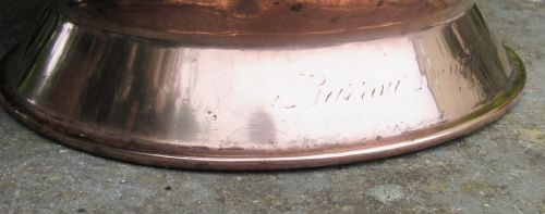 LARGE GEORGIAN BURTON BENEFIT CLUB COPPER TAVERN JUG - ADDITIONAL PHOTO 5