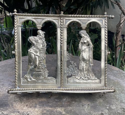 UNUSUAL ANTIQUE BRASS BOOK STAND C1870 - ADDITIONAL PHOTO 5