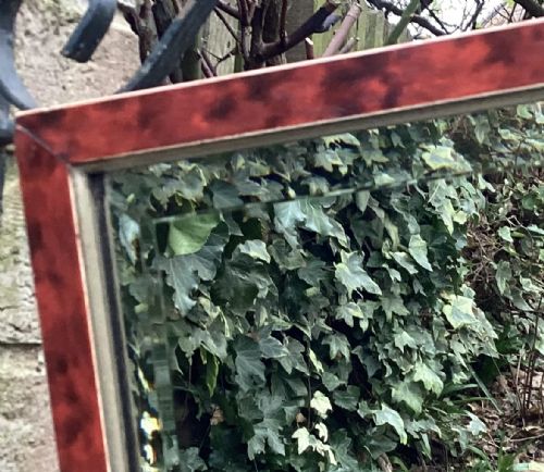 ART DECO DECORATED MIRROR C1930 - ADDITIONAL PHOTO 1