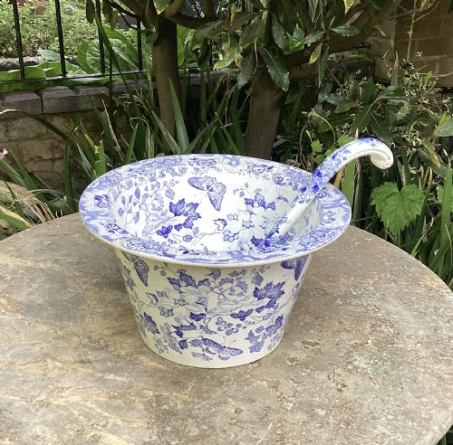 UNUSUAL ENGLISH BLUE WHITE LINER C1830 - ADDITIONAL PHOTO 4