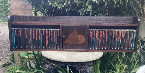 fig 2. LIBERTY STYLE HANGING BOOK SHELVES c1910