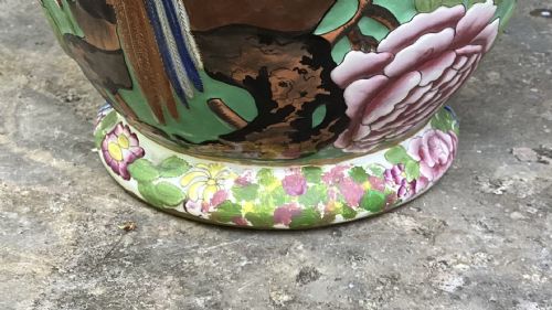 LARGE ENGLISH REGENCY PORCELAIN COUNTRY HOUSE VASE - ADDITIONAL PHOTO 5