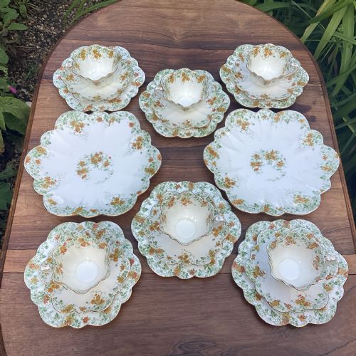 WILEMAN FOLEY SHELLEY 20PC TRAILING DAISIES TEA SET 6948 - ADDITIONAL PHOTO 1