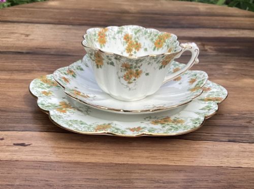 WILEMAN FOLEY SHELLEY 20PC TRAILING DAISIES TEA SET 6948 - ADDITIONAL PHOTO 4