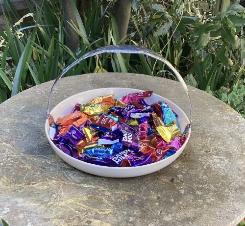 RARE OPALINE GLASS SILVER AESTHETIC MOVEMENT BASKET C1890 - ADDITIONAL PHOTO 5