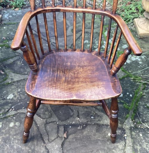 EARLY 19TH CENTURY COMB BACK WINDSOR CHAIR - ADDITIONAL PHOTO 5