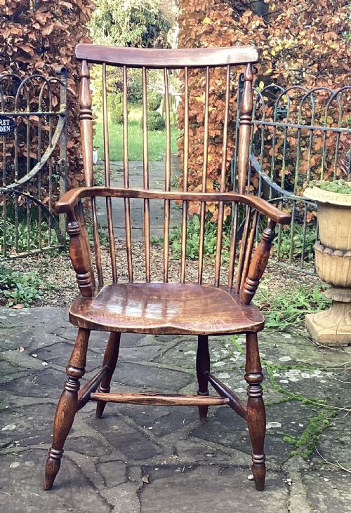 EARLY 19TH CENTURY COMB BACK WINDSOR CHAIR - ADDITIONAL PHOTO 6