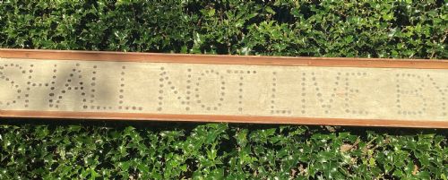 7FT LONG PAINTED PINE DISPLAY SIGN - ADDITIONAL PHOTO 2