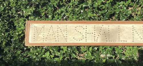 7FT LONG PAINTED PINE DISPLAY SIGN - ADDITIONAL PHOTO 3