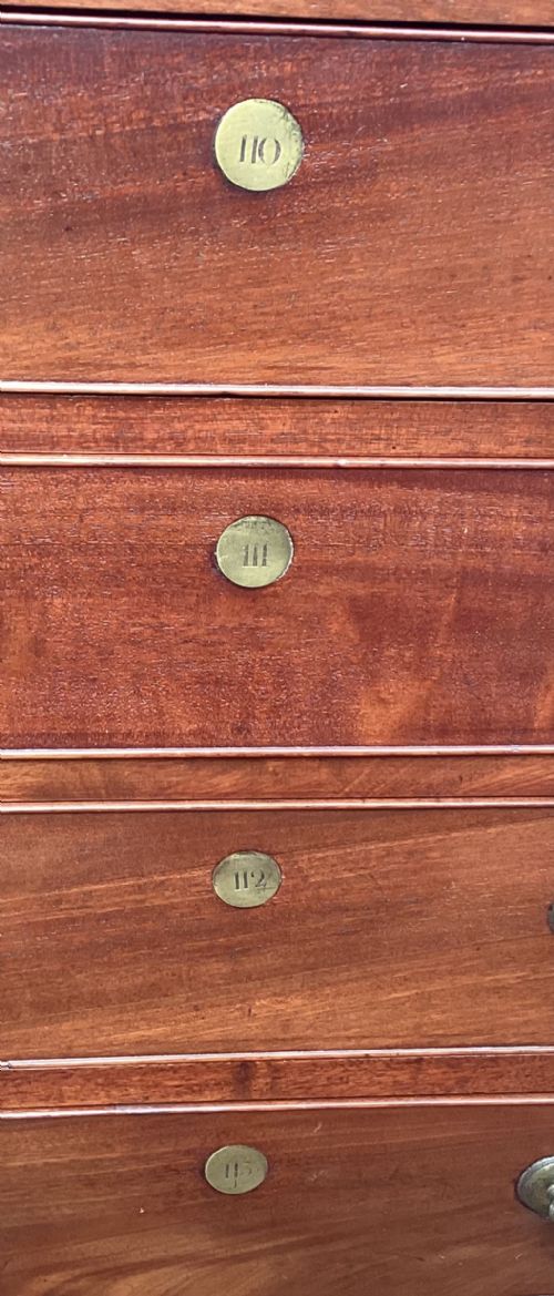 GEORGIAN MAHOGANY CHEST OF DRAWERS C1830 - ADDITIONAL PHOTO 7