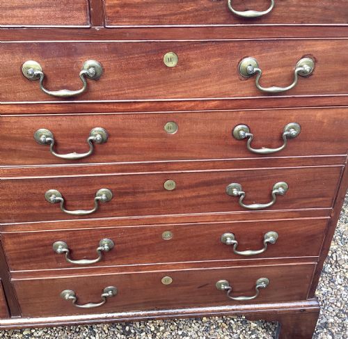 GEORGIAN MAHOGANY CHEST OF DRAWERS C1830 - ADDITIONAL PHOTO 8