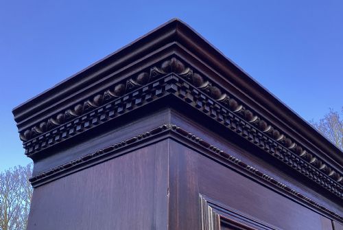 GEORGE II MAHOGANY BUREAU BOOKCASE - ADDITIONAL PHOTO 7